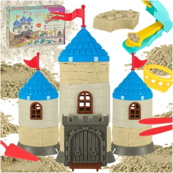 Kinetic Sand for Kids 750g with Castle Building Kit