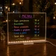 Acrylic LED Writing Lamp with USB Power and Markers