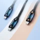 Wozinsky USB-C to Lightning Cable with LED Display 36W 2m, Black
