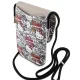 Hello Kitty Leather Tags Graffiti Cord Bag, Beige