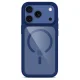 Tech-Protect MagOne MagSafe CC Case + 2-Pack Tempered Glass for iPhone 18 / 17 Pro Max, Clear Navy Blue