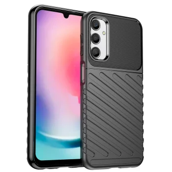 Thunder Case Case for Samsung Galaxy A24 4G, Black
