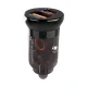 Wozinsky 65W Car Charger USB-C PD 65W / USB-A 45W QC 3.0 - Black