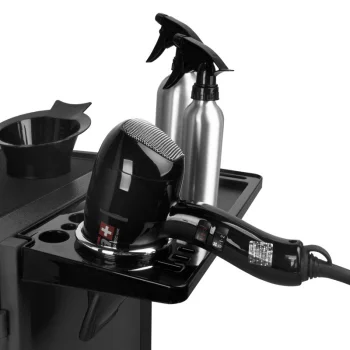 Gabbiano Deluxe 500 Hairdressing Trolley, Black