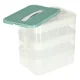 3-Tier Stackable Storage Organizer for Building Blocks & Toys with Dividers