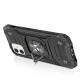 Wozinsky Ring Armor Case for iPhone 14 Plus with Ring Holder and Stand, Black