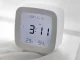 Digital LCD Alarm Clock with Thermometer and Hygrometer, White