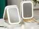 Travel Cosmetic Organizer with LED Makeup Mirror