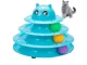 Interactive Cat Toy 3-Level Tower with 3 Balls, Blue