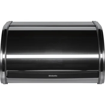 Brabantia Roll Top Bread Bin 11 L, Brilliant Steel, Silver