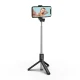 Telescopic Selfie Stick Tripod WHS1Y 1m with Phone Holder - Black