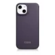 iCarer Leather Folio Case for iPhone 14 Plus with MagSafe, WMI14220715-DP, Dark Purple