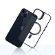 3mk Protection iPhone 14 Plus Case Satin Armor MagCase, Clear with Black Frame