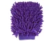 Double-Sided Microfiber Car Wash and Cleaning Mitt, 22x15 cm, Purple