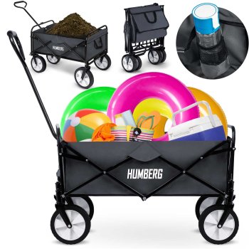 Humberg HM-511 Foldable 80L Utility Cart | Lightweight, Portable Transport Wagon