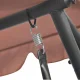 MultiGarden 3-Seater 2-in-1 Garden Swing with Cushions, Brown