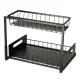 2-Tier Pull-Out Kitchen Under Sink Organizer, Black