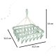 Compact Laundry Drying Hanger with 32 Pegs, Blue