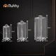 Set of 3 Decorative Metal Lanterns Ruhhy 26477, 38/49/63 cm, Silver