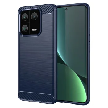 Xiaomi 13 Pro 1.8mm Carbon Fiber TPU Protective Case Cover, Blue