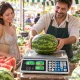 Electronic Retail Price Computing Scale LCD 40 kg / 2 g Rechargeable