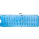 Ruhhy 23646 Anti-Slip Bath Mat, 100 x 40 cm, Blue