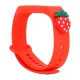 Telcon Kids Strap for Smart Band M5 / M6 / M7, Red Strawberry