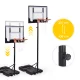 Movepro Freestanding Basketball Hoop with Adjustable Height up to 210 cm