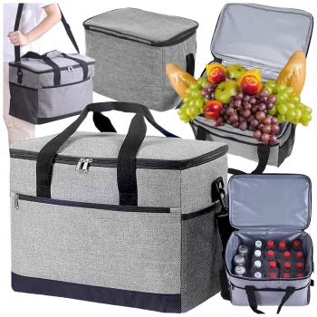 Thermal Picnic and Beach Bag, 16L, Grey