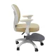 Kids Desk Chair Adjustable Swivel Chair with Footrest, Beige