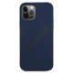 Guess iPhone 12 / 12 Pro Case Silicone Vintage Script, Blue