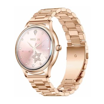 Women's Smartwatch COLMI L28 Gold Steel Strap AMOLED