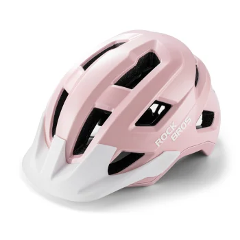 Rockbros LK-67 Youth Bike Helmet with Detachable Visor 54–58 cm - Pink