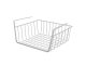 Suspended basket under shelf metal organizer kitchen white