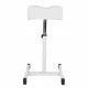 Pedicure Footrest Adjustable Ergonomic Salon Stool, White