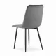 Leobert Upholstered Chairs, 4 pcs, Dark Grey Velvet