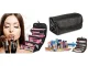 Roll-Up Travel Cosmetic Bag Organizer with 4 Pockets