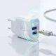 3Mk Protection FlowPower 10W 2.4A Wall Charger, 2x USB-A, White