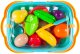 Kids Toy Dishes and Basket with Cutting Fruits and Vegetables