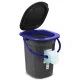 GreenBlue GB320BB Portable Toilet, 19L, Black/Navy Blue