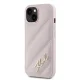 Karl Lagerfeld iPhone 15 / 14 / 13 Case Diagonal Quilted Script, Pink