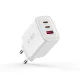 Tech-Protect NCA65W-GAN 65W 3-Port GaN Wall Charger - White