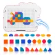 Magnetic Drawing Board for Toddlers 3-in-1 Art Table & Tangram Puzzle Ricokids RK-823