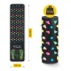 4Fizjo Acupressure Foot Massage Mat with Stones, 140 x 35 cm, Black