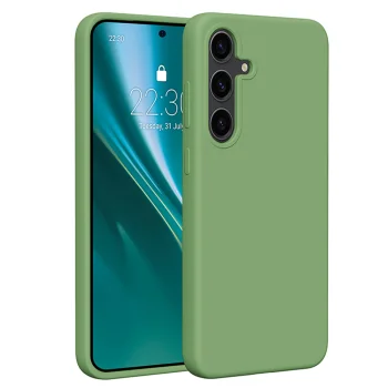 Etteri Silicone Case for Samsung Galaxy S24 Plus Light Green