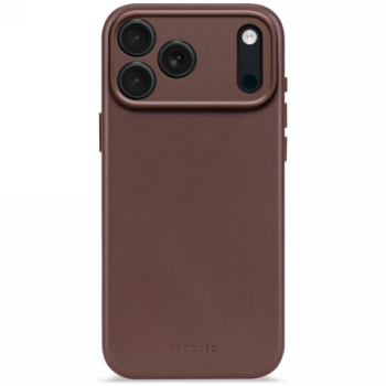Decoded Leather Backcover case with MagSafe iPhone 17 Pro - brown