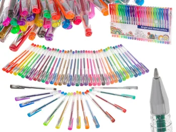 Colored Gel Pens Set, 50 pcs