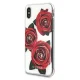 Dėklas Guess Flower Desire Red Rose skirtas iPhone X / XS, skaidrus