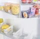 Adjustable Refrigerator Drawer Organizer, 4 pcs, Transparent