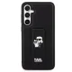 Karl Lagerfeld Samsung Galaxy S23 FE Case Gripstand Saffiano Karl&Choupette, Black